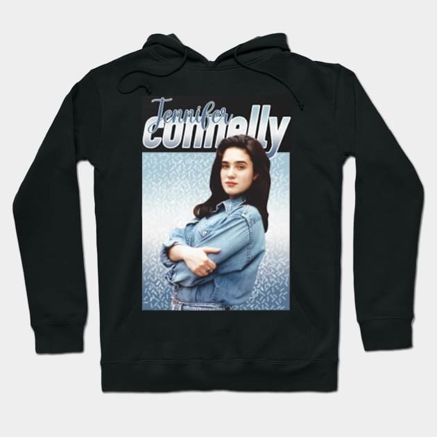 Jennifer Connelly // 80s Blue Vintage Aesthetic Style // T-Shirt Hoodie by Almer